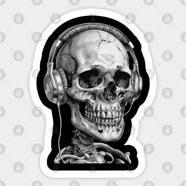 Skull Beats: Macabre Melodies Sticker by Steve